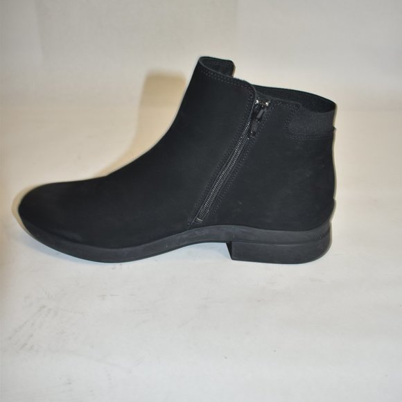Mephisto Soria 1 Black Nubuck Leather Ankle Bootie Size 8.5 US - Picture 4 of 10